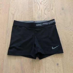 Nike pro compression shorts